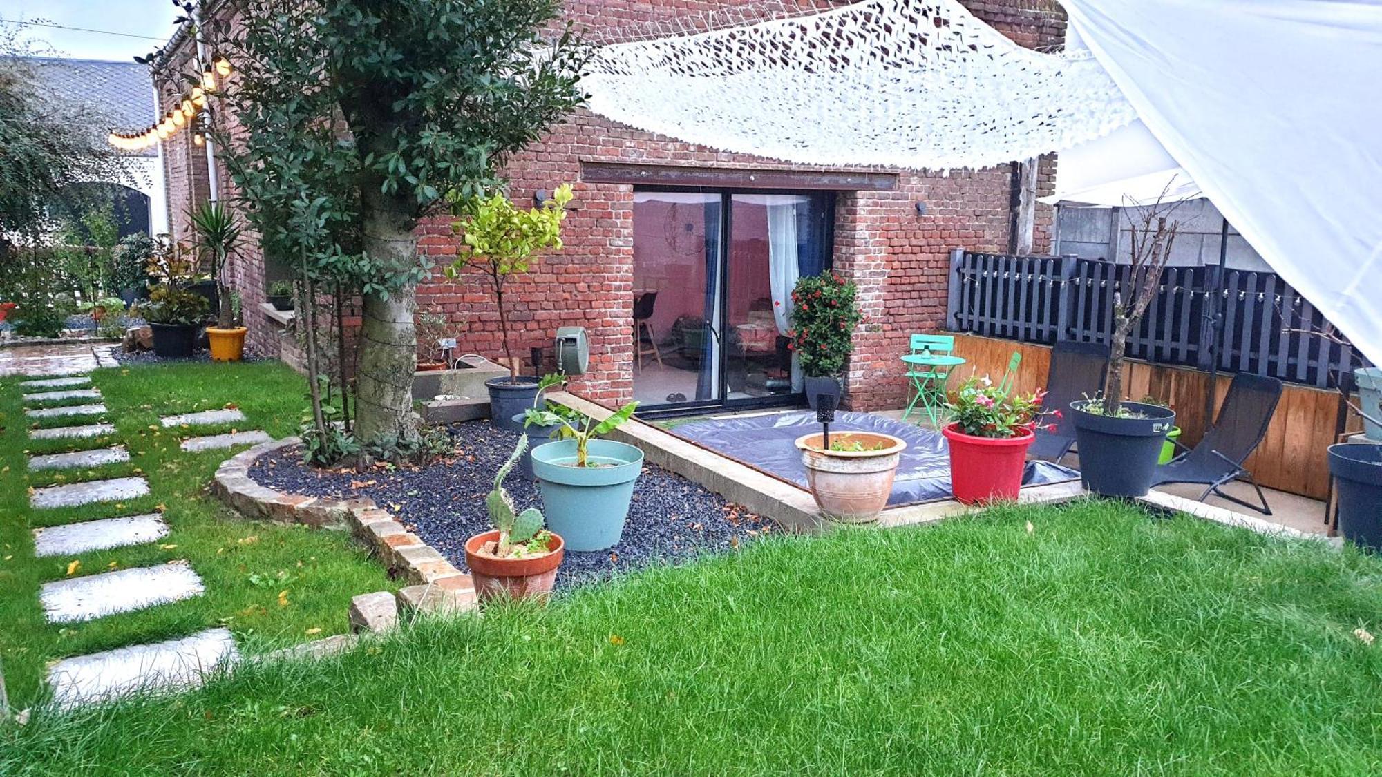 Gary Suite - Studio Cosy, Spa Et Jardin Privatif A 4 Min De Cambrai Awoingt ภายนอก รูปภาพ