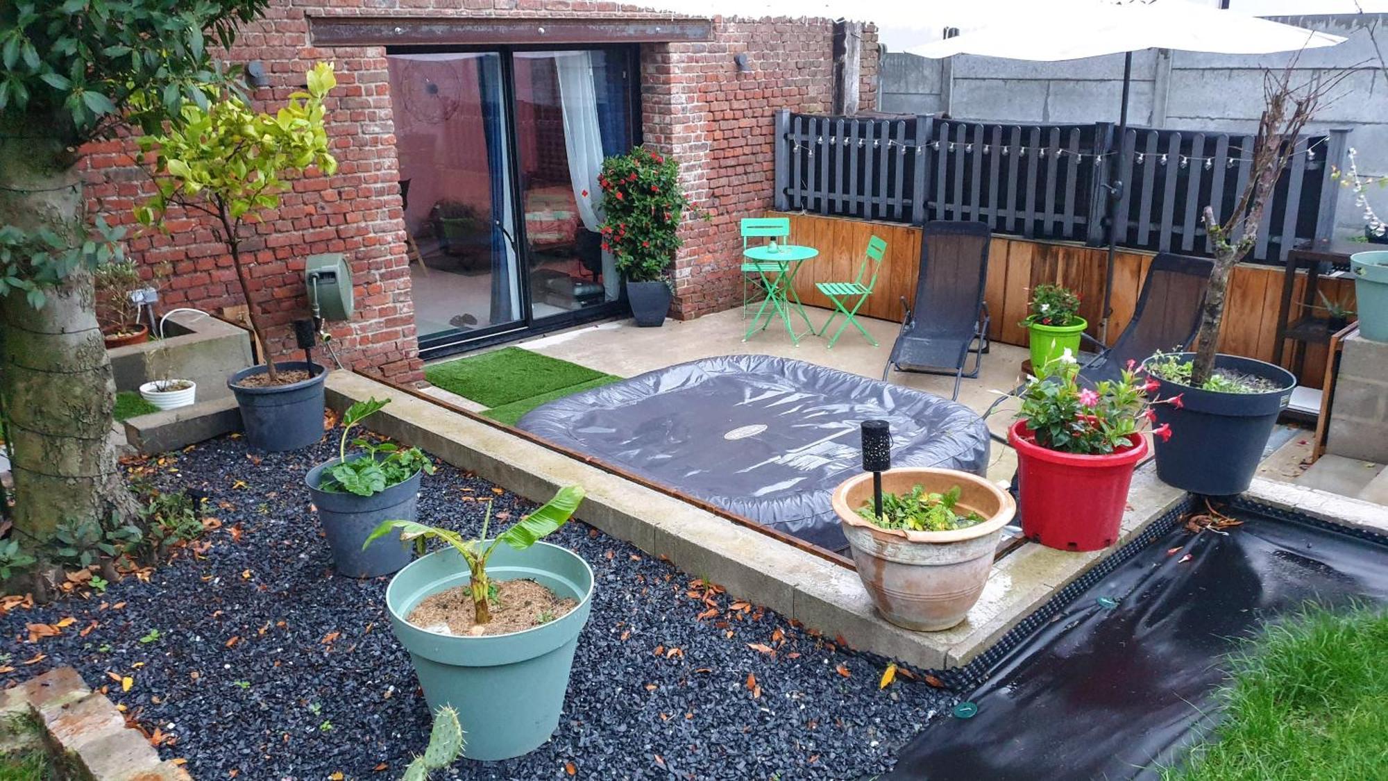 Gary Suite - Studio Cosy, Spa Et Jardin Privatif A 4 Min De Cambrai Awoingt ภายนอก รูปภาพ