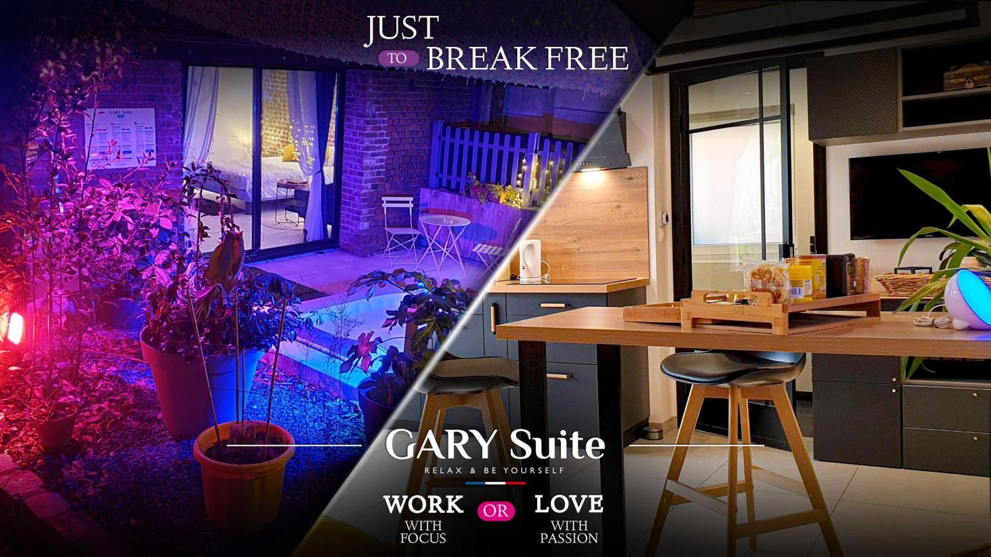 Gary Suite - Studio Cosy, Spa Et Jardin Privatif A 4 Min De Cambrai Awoingt ภายนอก รูปภาพ