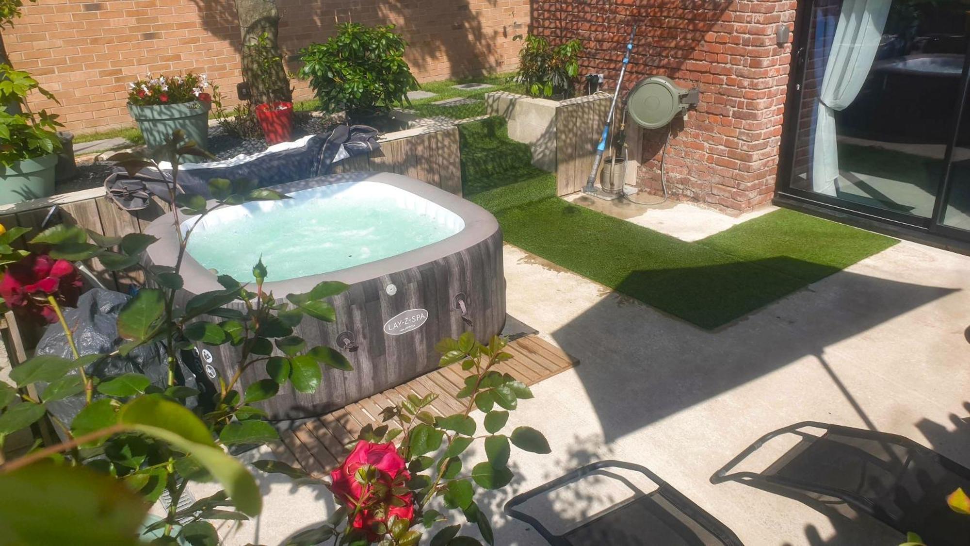 Gary Suite - Studio Cosy, Spa Et Jardin Privatif A 4 Min De Cambrai Awoingt ภายนอก รูปภาพ