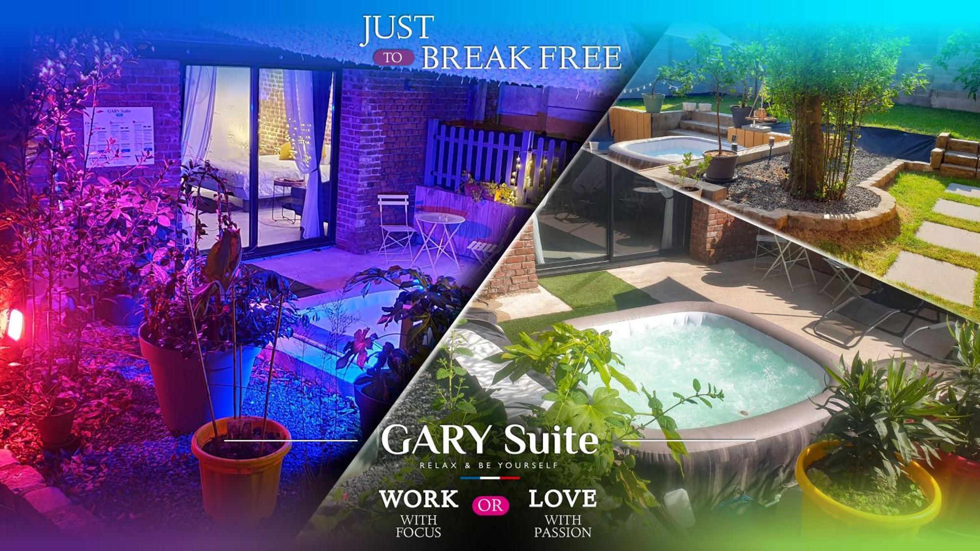 Gary Suite - Studio Cosy, Spa Et Jardin Privatif A 4 Min De Cambrai Awoingt ภายนอก รูปภาพ